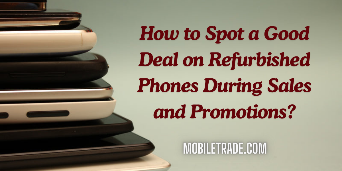 How to Spot a Good Deal on Refurbished Phones During Sales and Promotions?